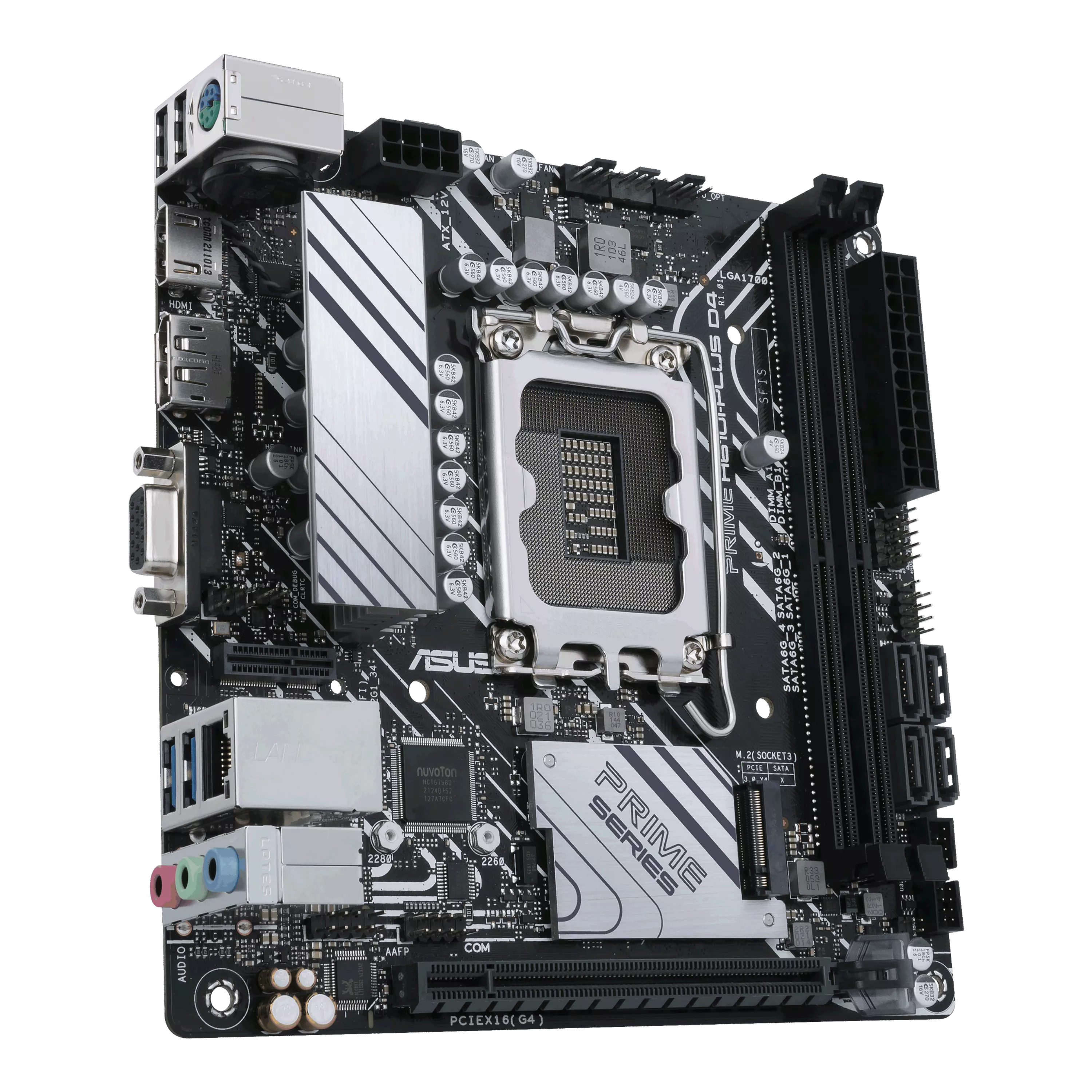 ASUS PRIME H610IPLUS D4CSM Intel H610 LGA 1700 2DDR4 1xPCIe 4030 x16 1xM2 4xSATA 6Gbs 4xUSB 32 Mini ITX MB