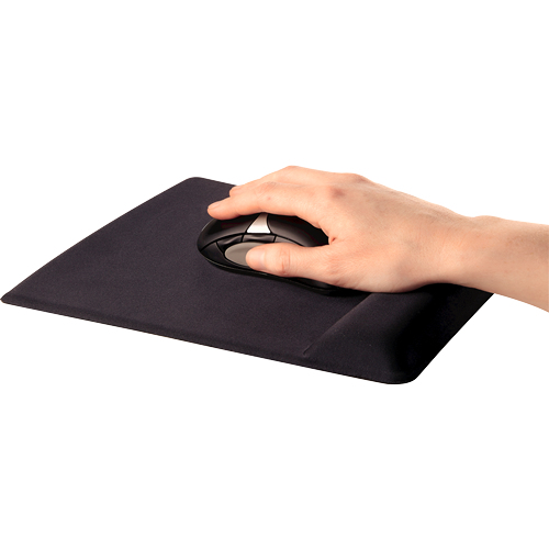 Fellowes Mousepad mit Handgelenkauflage schwarz
