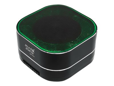 MANHATTAN Sound Science Metallic LED Bluetooth-Lautsprecher Bluetooth 5.0 Mikrofon Bedienelemente FM-Radio MicroSD-Slot schwarz MANHATTAN Sound Science Metallic LED Bluetooth-Lautsprecher Bluetooth 5.0 Mikrofon Bedienelemente FM-Radio MicroSD-Slot schwarz
