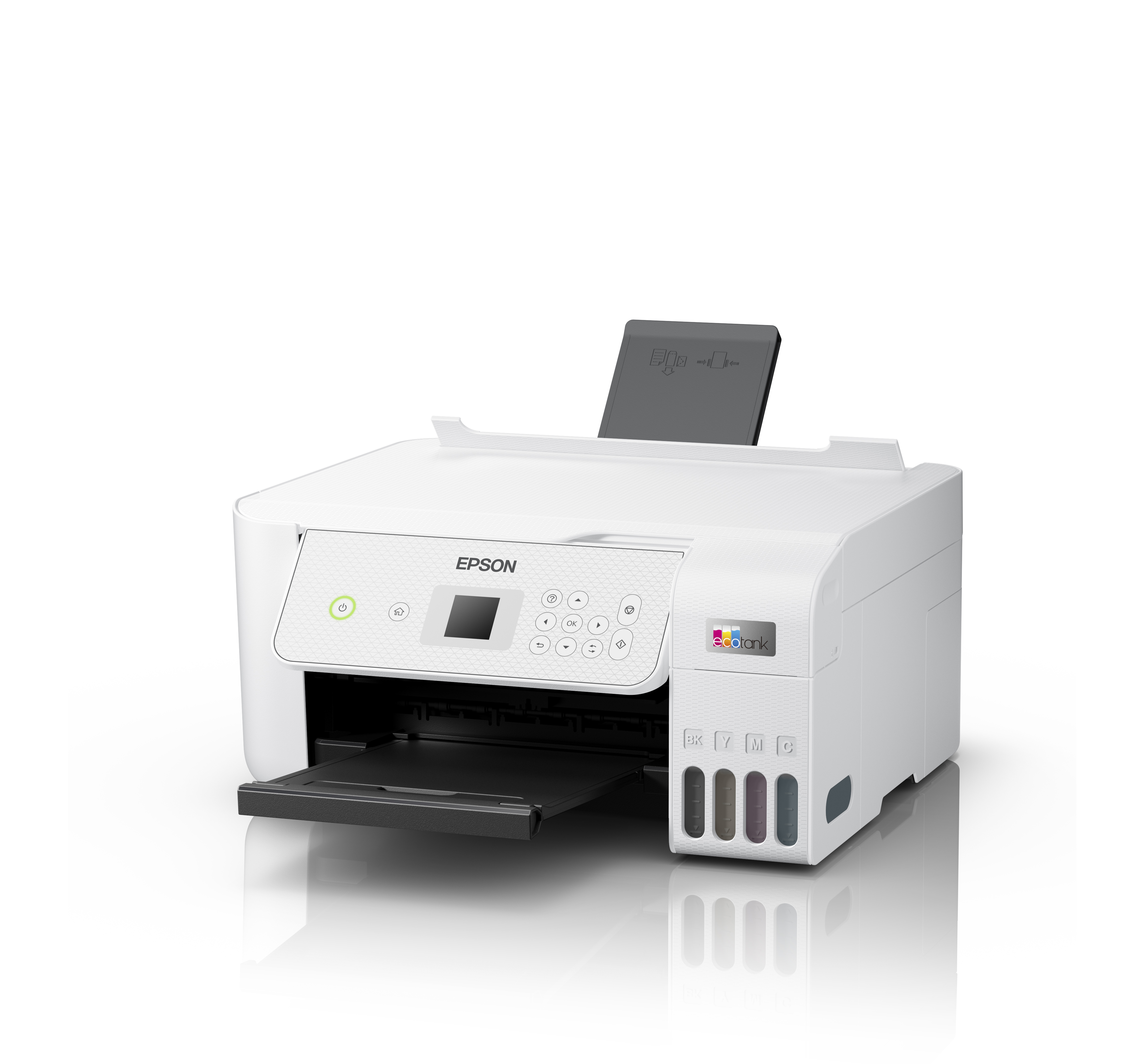 EPSON EcoTank ET2876 MFP colour inkjet ITS A4 10ppm Print 100sheets WiFi USB White