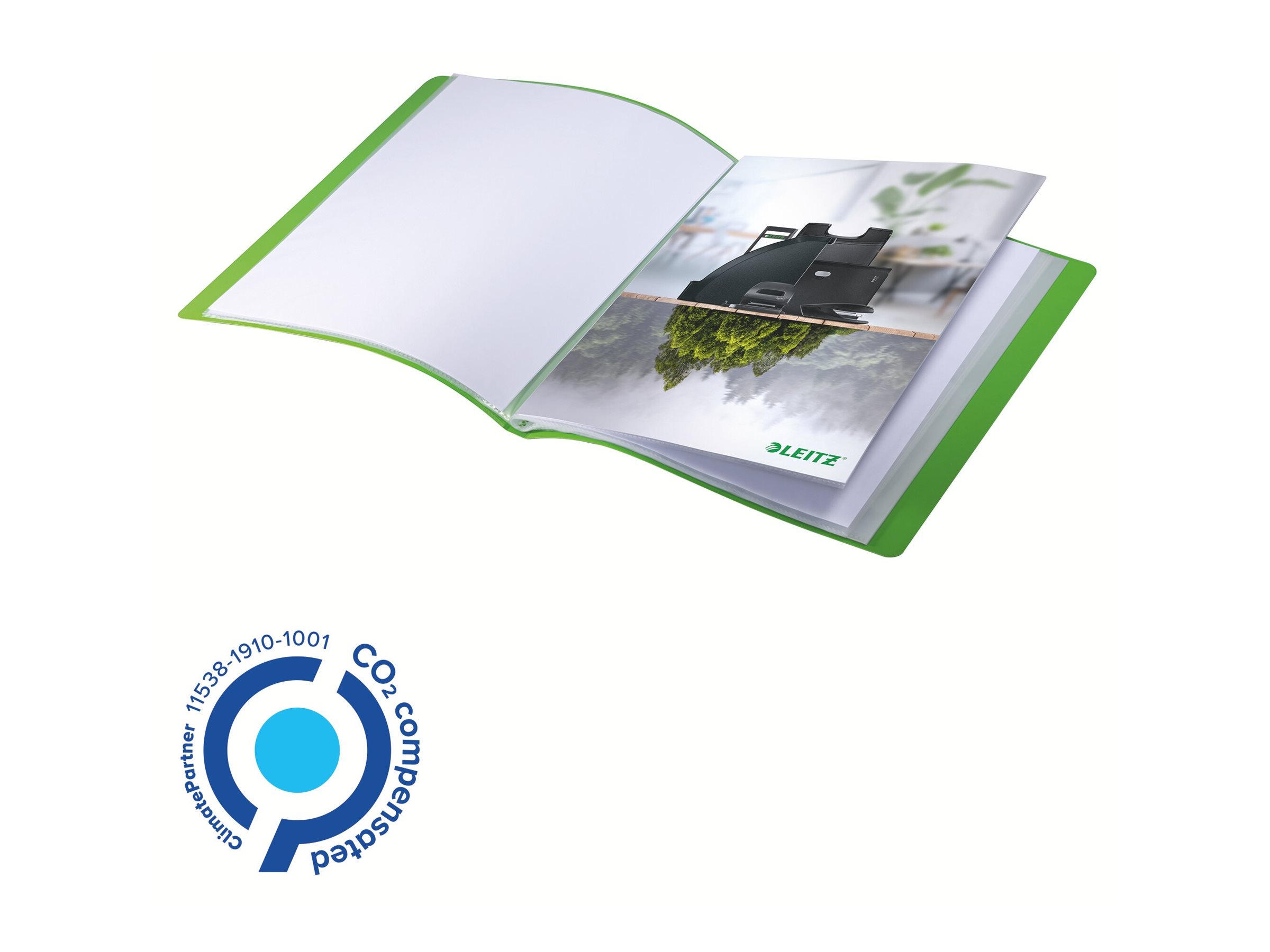 LEITZ Recycle 4676 Sichtbuch DIN A4, 20 Huellen gruen