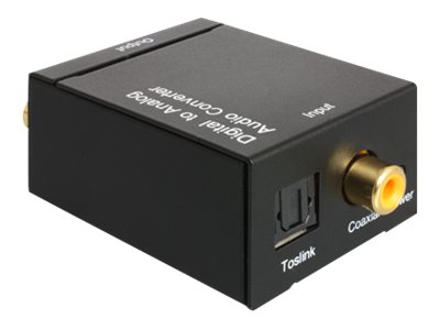 Delock Konverter Digital Audio zu Analog HD mit Kopfhoererverstaerker Delock Konverter Digital Audio zu Analog HD mit Kopfhoererverstaerker