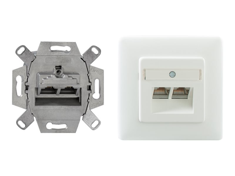 Rutenbeck Datenanschlussdose Cat6 flex 2xRJ45s Unterputz reinweiss Rutenbeck Datenanschlussdose Cat6 flex 2xRJ45s Unterputz reinweiss