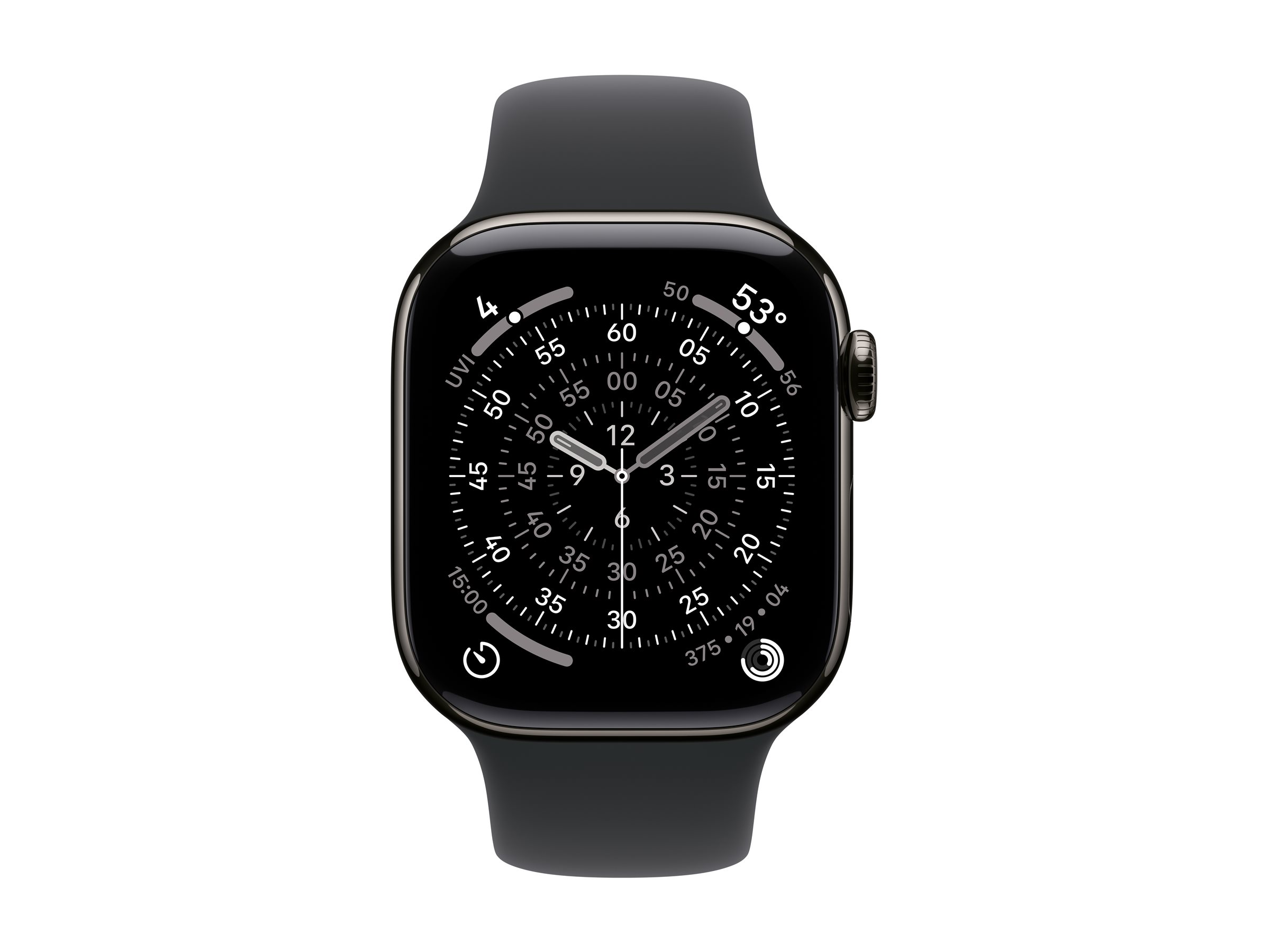 APPLE Watch Series 11 GPS + Cellular 42mm Slate Titanium Case with Black Sport Band - M/L APPLE Watch Series 11 GPS + Cellular 42mm Slate Titanium Case with Black Sport Band - M/L
