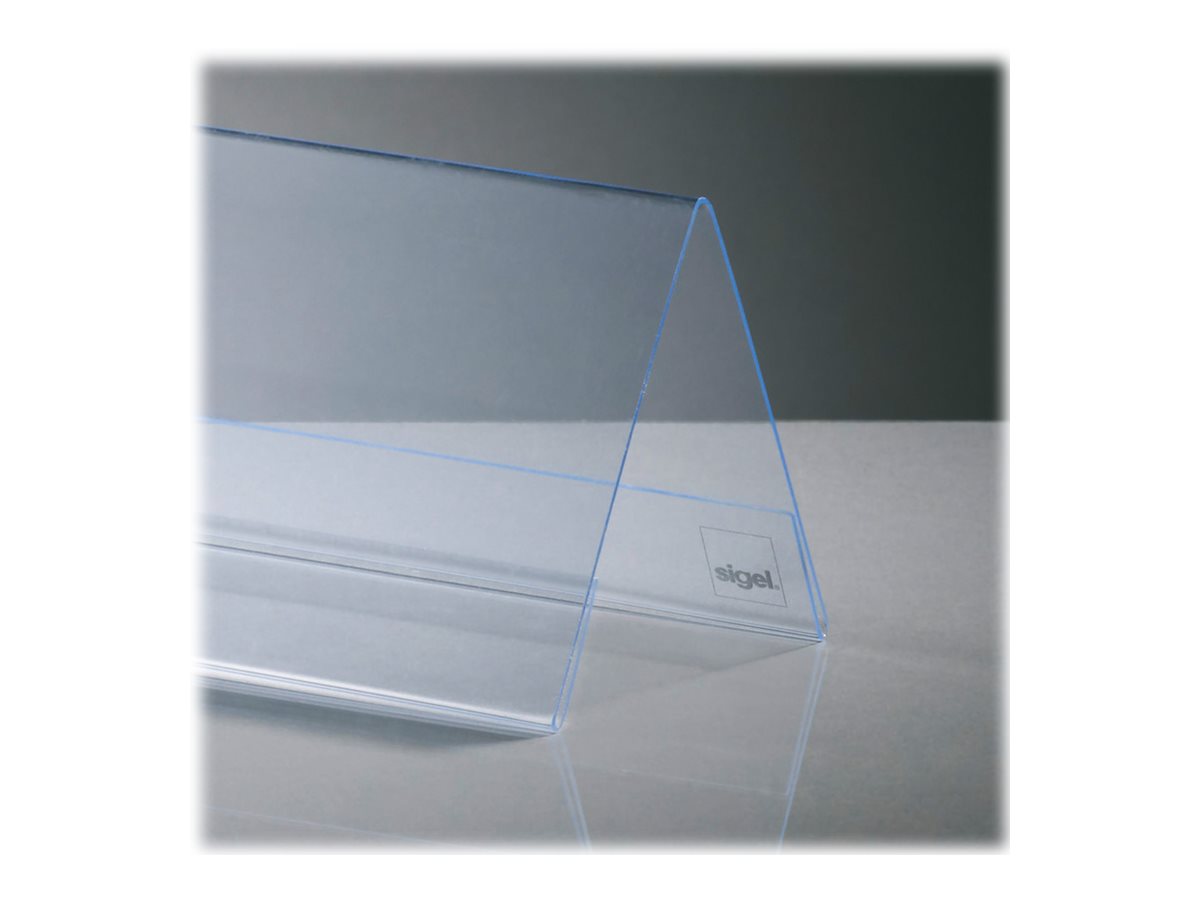 SIGEL Tischaufsteller 24,0 x 9,0 cm beidseitig, 5 St