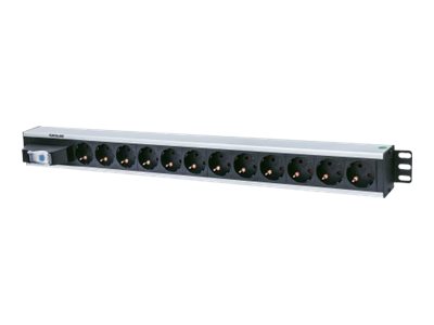 INTELLINET 48,3cm 19Zoll Steckdosenleiste 12-fach ohne Ueberspannungsschutz Kippschalter Vertikalmontage 3m Stromkabel INTELLINET 48,3cm 19Zoll Steckdosenleiste 12-fach ohne Ueberspannungsschutz Kippschalter Vertikalmontage 3m Stromkabel