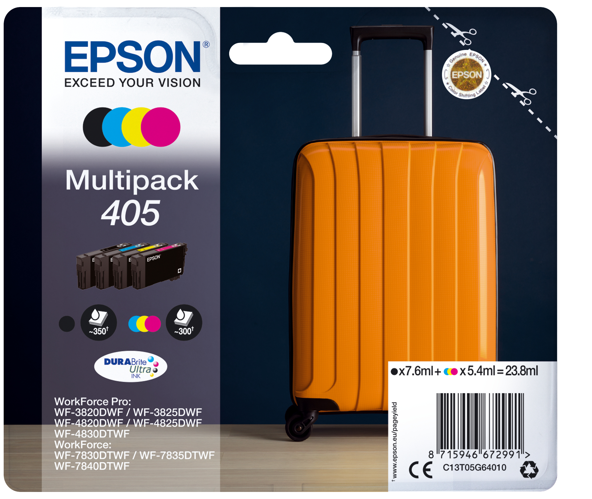 C13T05G64010 EPSON Nr405 WF Tinte 4