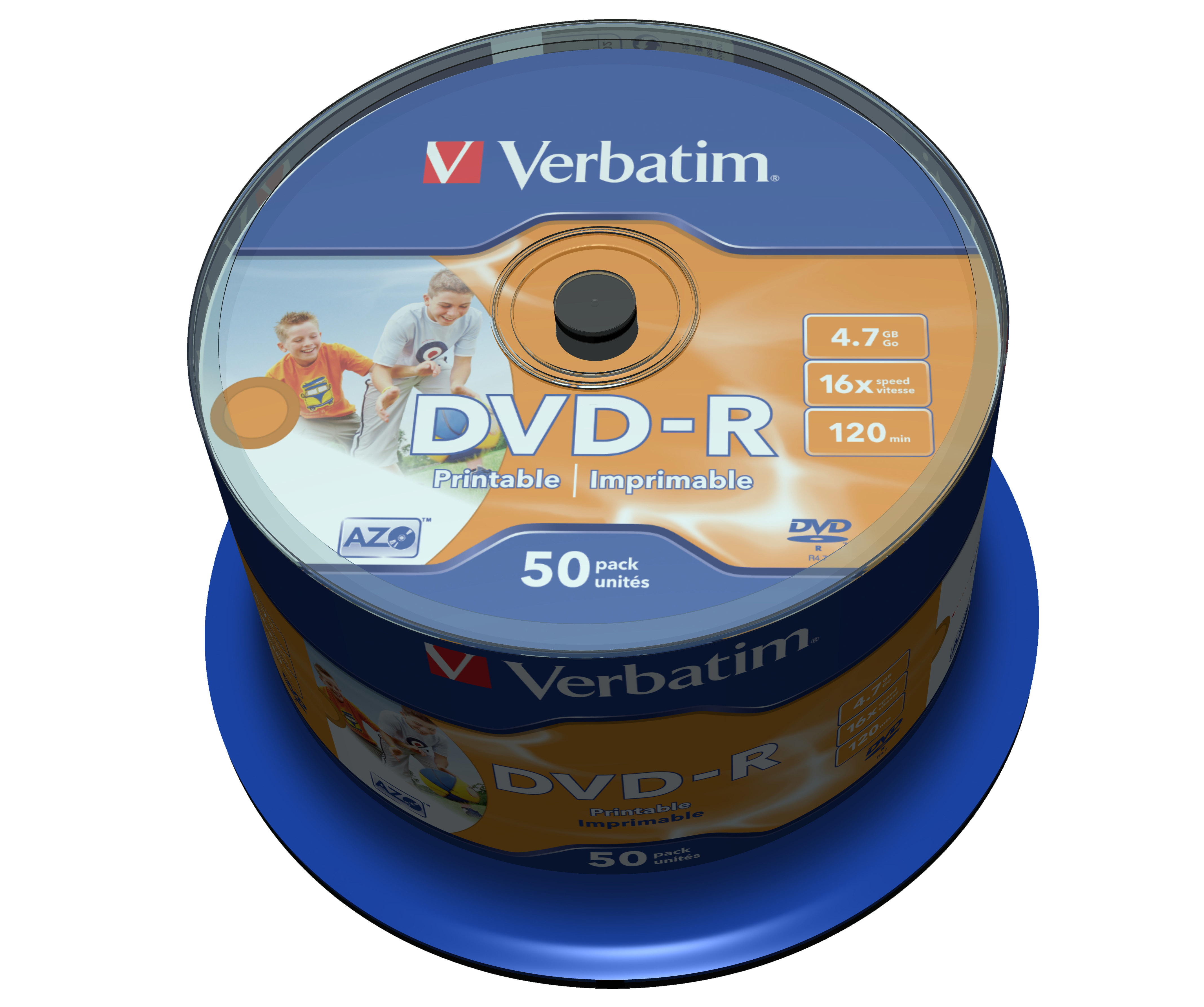 Verbatim 1x50 Verbatim DVDR 4,7GB 16x Speed, photo printable 43533