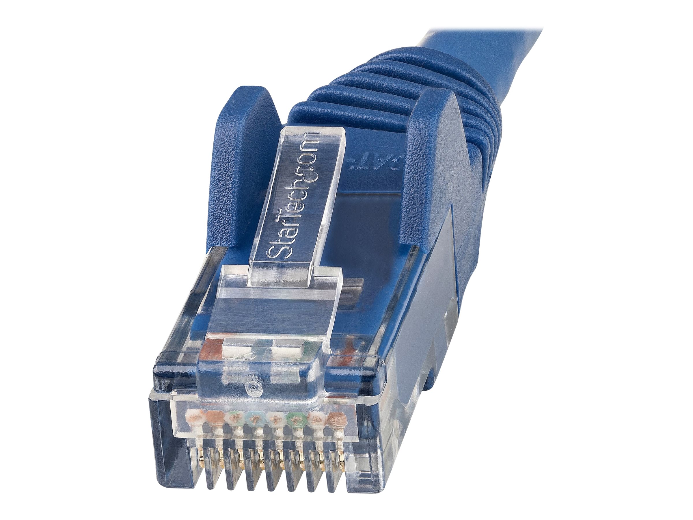 STARTECHCOM 1m LSZH CAT6 Ethernet Cable 10 Gigabit 100W PoE RJ45 UTP Network Patch Cord Snagless Blue ETL Verified