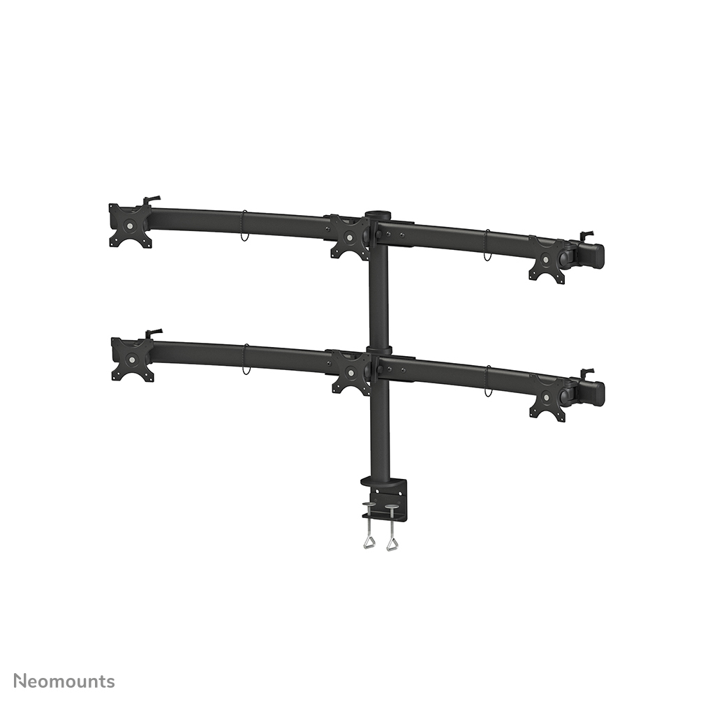 Neomounts Tischhalterung fuer sechs Flachbildschirme bis 27 69 cm 8KG FPMAD700D6