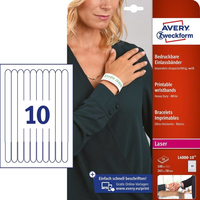 Avery Zweckform Eintrittsbänder weiß 100 St