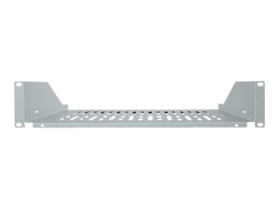 INTELLINET 48,3cm 19Zoll Fachboden zur Festmontage 2 HE Festmontage Fachbodentiefe 350 mm grau Fuer Wand- und Standverteiler