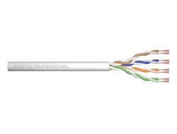 DIGITUS CAT 6A U-UTP Roh-Patchkabel Lange 100m Box AWG 26/7 LSZH Simplex Farbe Grau