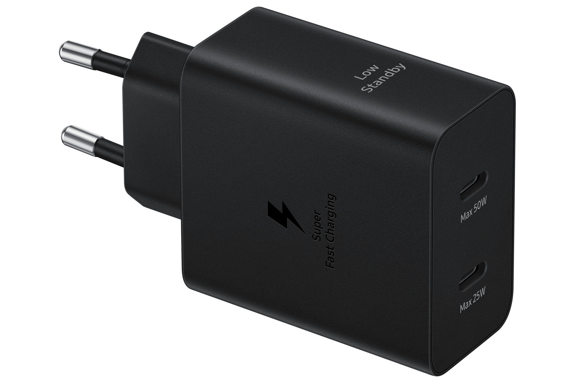 Samsung Schnellladegerät 2xUSBC 50WUSBC Kabel 1,8m schw