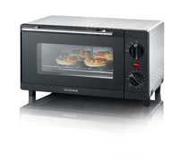 SEVERIN TO 2052 Minibackofen 800 W schwarzsilber