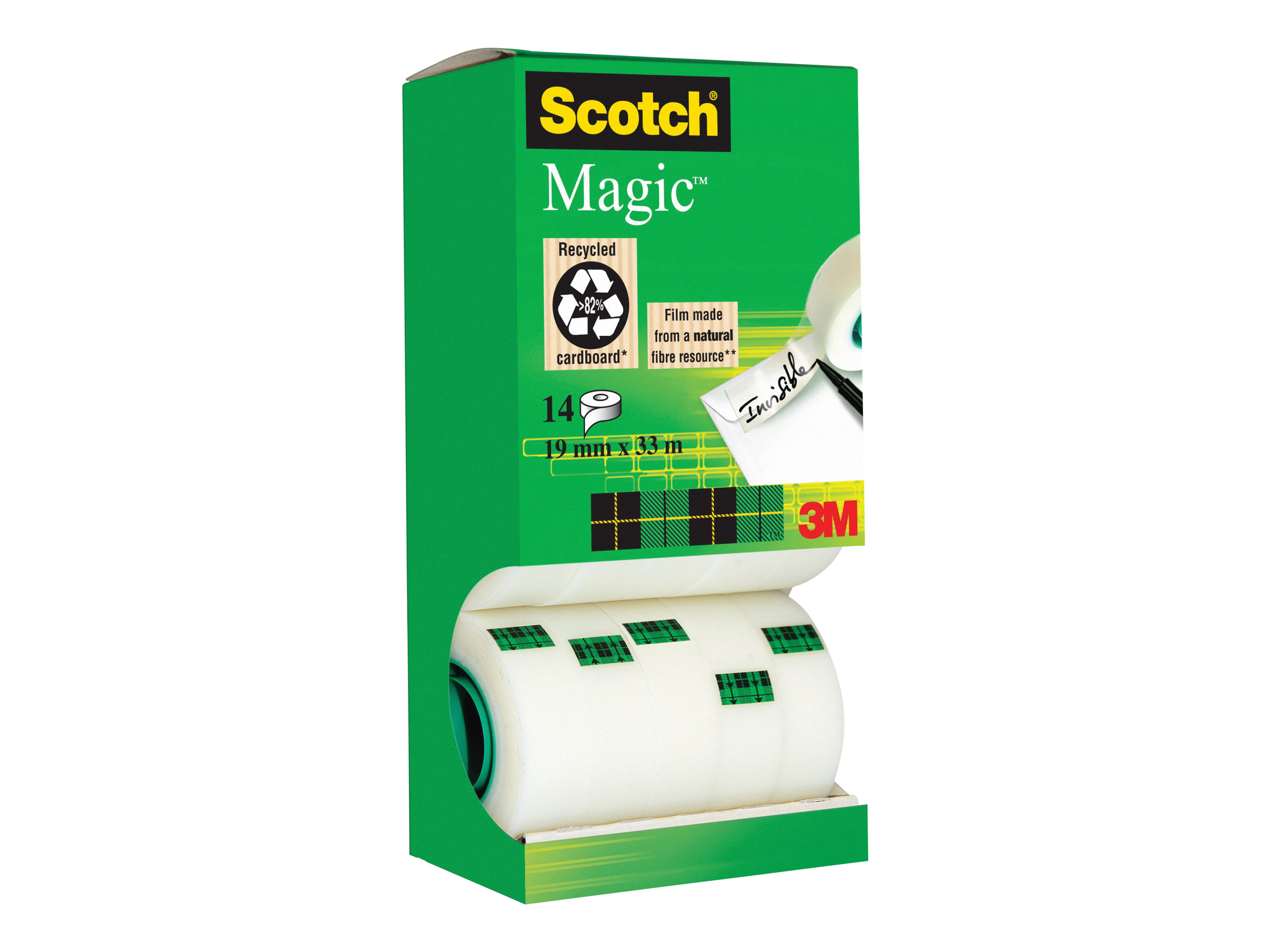 12 + 2 GRATIS: Scotch Magic⢠Tape Klebefilm matt 19,0 mm x 33,0 m 12 Rollen + GRATIS 2 Rollen 12 + 2 GRATIS: Scotch Magic⢠Tape Klebefilm matt 19,0 mm x 33,0 m 12 Rollen + GRATIS 2 Rollen