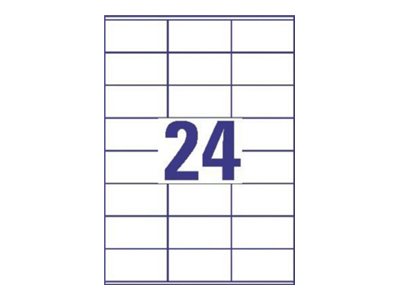 720 AVERY Zweckform Etiketten 3490 weiss 70,0 x 36,0 mm 720 AVERY Zweckform Etiketten 3490 weiss 70,0 x 36,0 mm