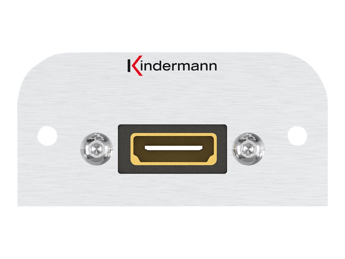 Kindermann Anschlussblende Halbblende 54x54mm HDMI Highspeed mit Ethernet