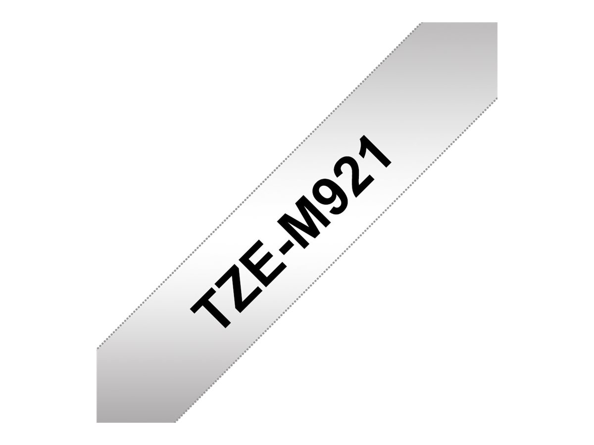 Brother TZe-M921 - 9 mm - Schwarz auf Silber