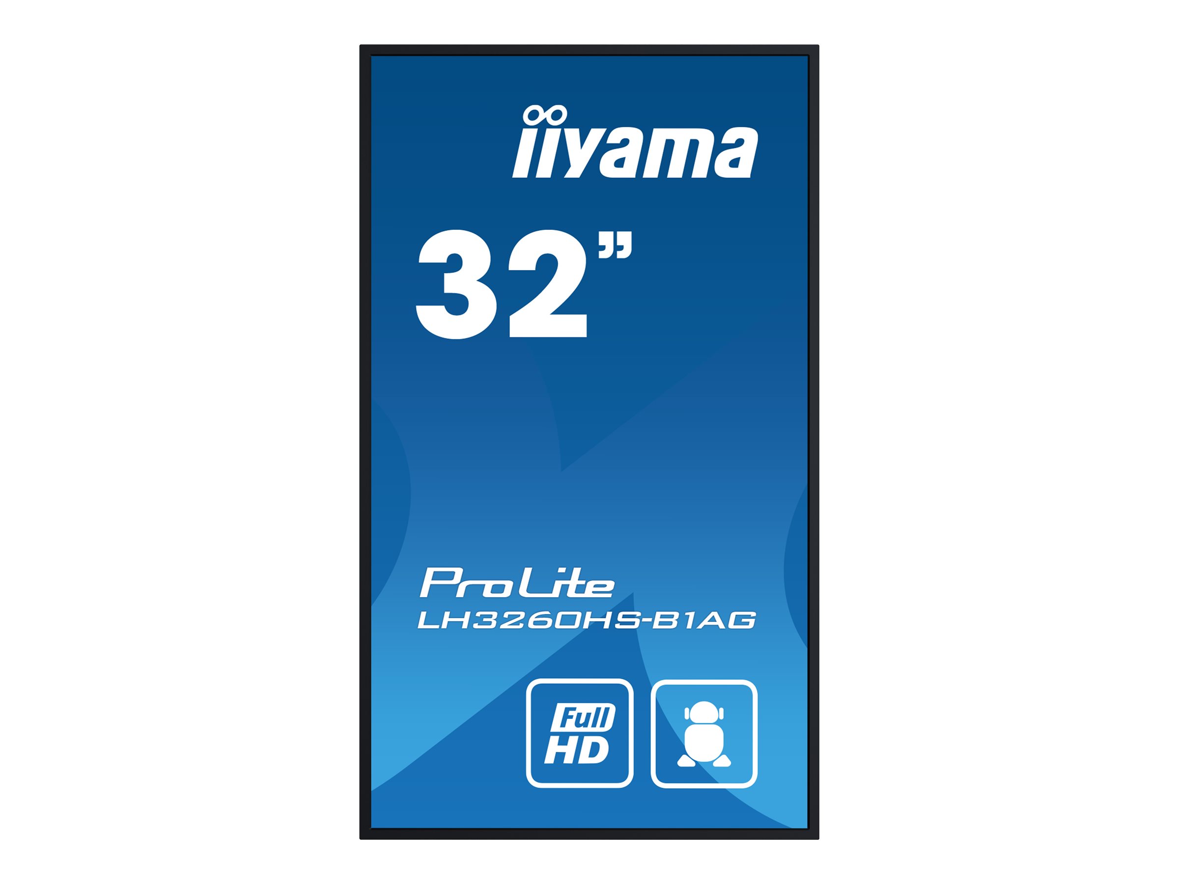 IIYAMA LH3260HS-B1AG 81,28cm 32Zoll 1920x1080 FHD VA panel Haze 25perc 500cd/m Landscape and Portrait Wallmount Included