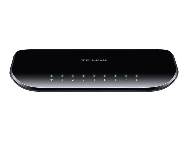TP-LINK TL-SG1008D 8-Port Gigabit Desktop Switch 8× Gigabit RJ45 Port Plug & Play Auto-MDI/MDIX Wandmontage mgl.