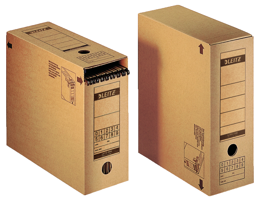 10 LEITZ Archivboxen braun 12,0 x 32,5 x 27,5 cm