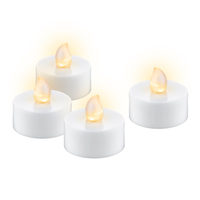 4 goobay LED-Teelichter weiss