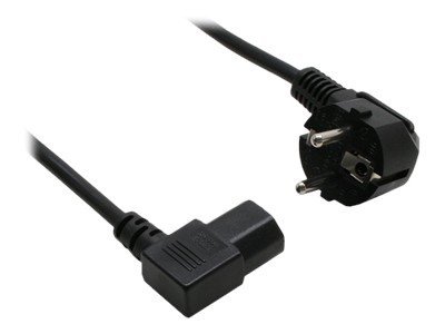 INLINE Netzkabel Schutzkontakt gewinkelt auf Kaltgeraetestecker C13 links abgewinkelt 1,8m schwarz INLINE Netzkabel Schutzkontakt gewinkelt auf Kaltgeraetestecker C13 links abgewinkelt 1,8m schwarz