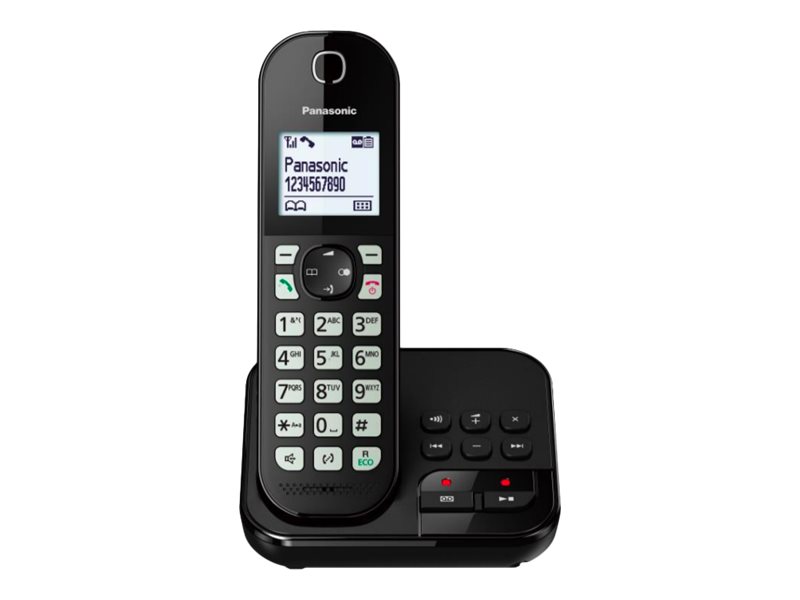 Panasonic Schnurlostelefon mit AB KX-TGC462 Duo - schwarz Panasonic Schnurlostelefon mit AB KX-TGC462 Duo - schwarz