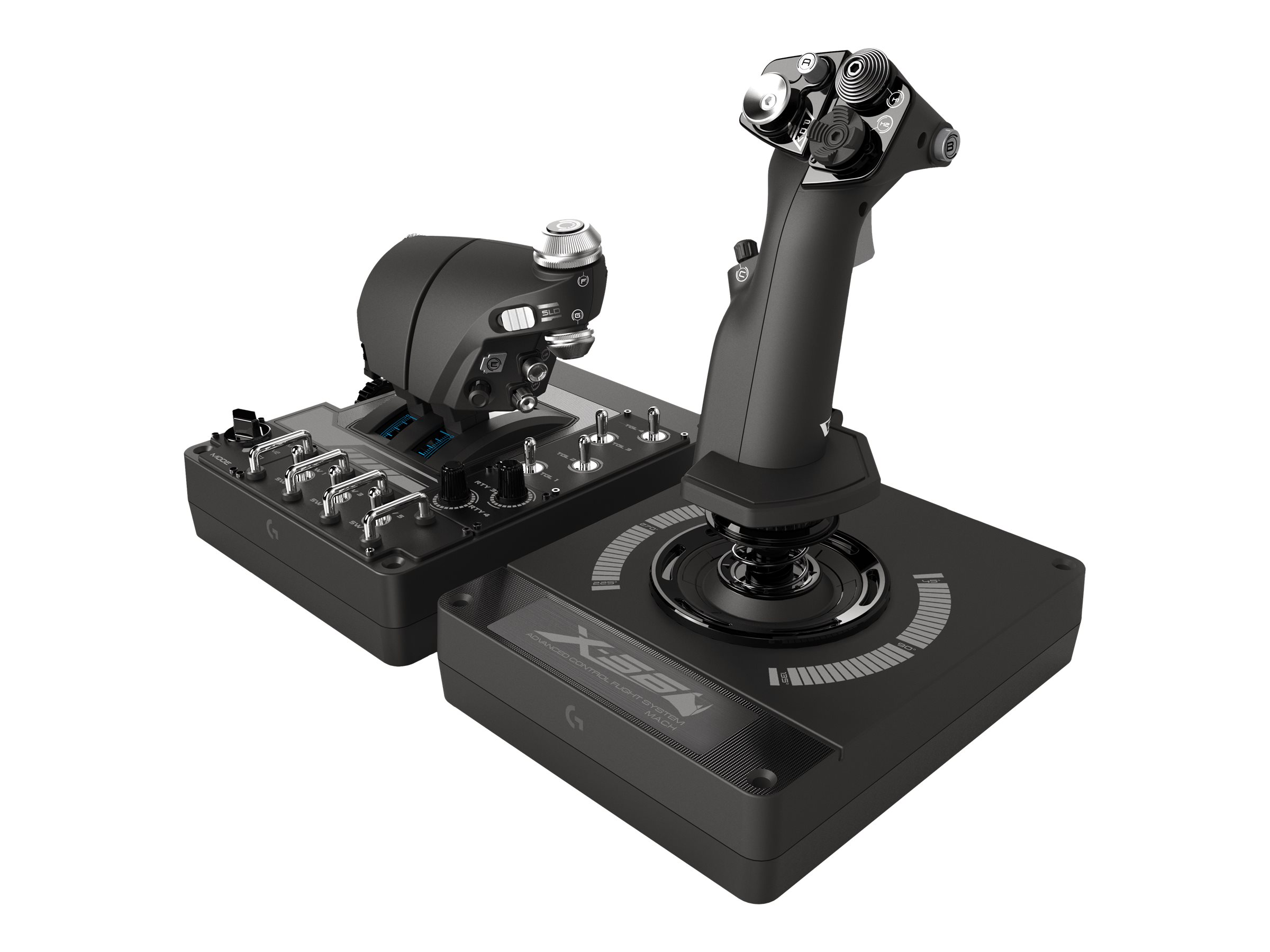LOGITECH X56 HOTAS Joystick and throttle wired for PC