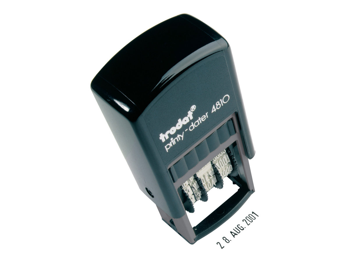 trodat Datumstempel printy-dater 4810 selbstfÃ¤rbend schwarz, 1 St.