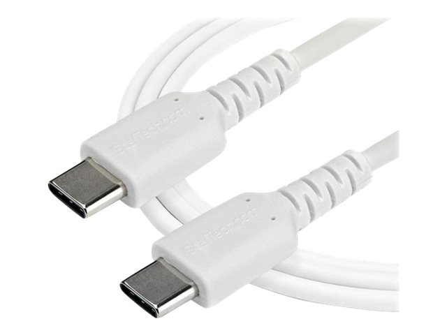 STARTECHCOM RUSB2CC2MW USBC Kabel 2m hochwertiges USB 20 TypC Datenuebertragungs und Ladekabel StSt Weiss