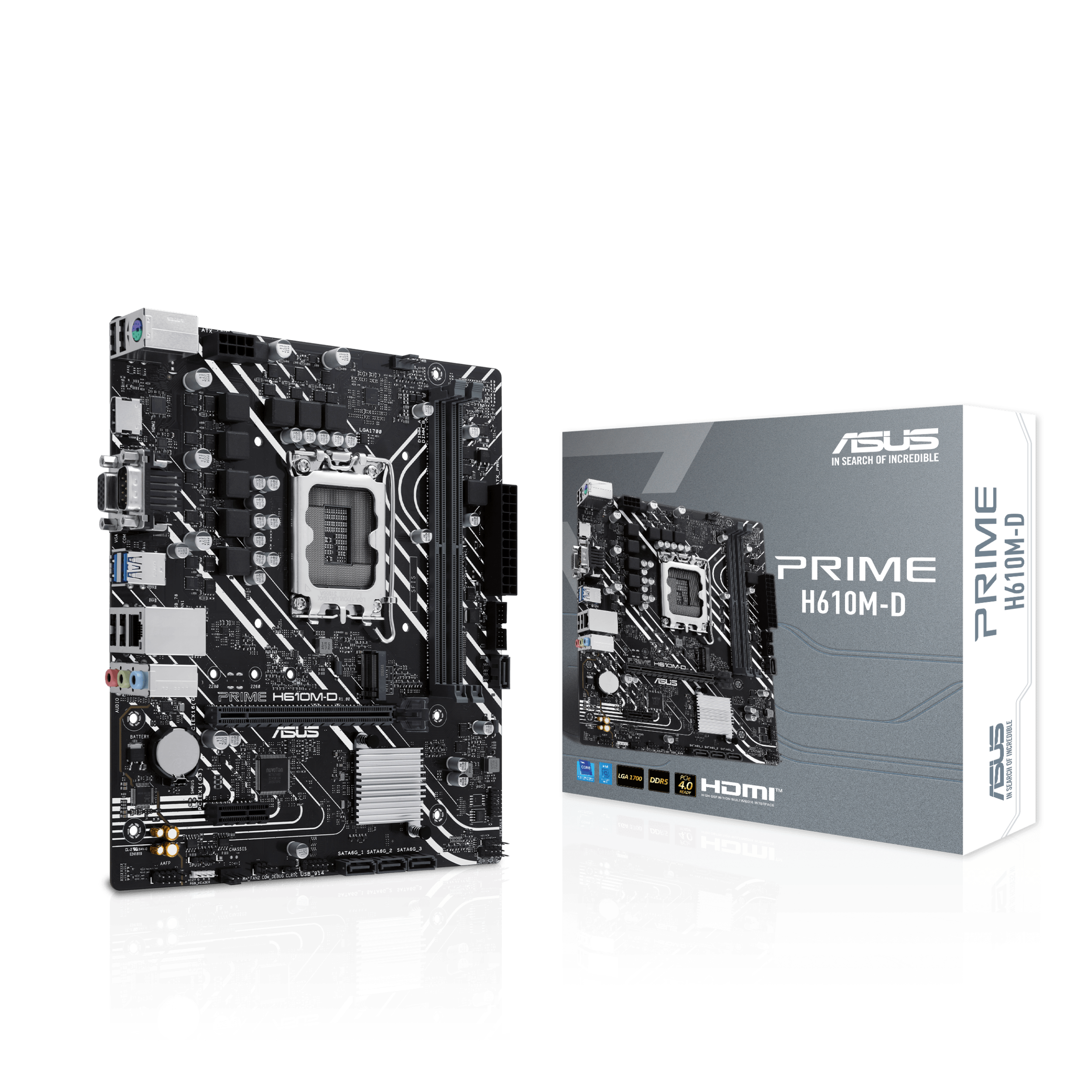 ASUS PRIME H610MD LGA 1700 2DDR5 microATX 4xSATA MB 1xHDMI 21 1xDSub 1xM2