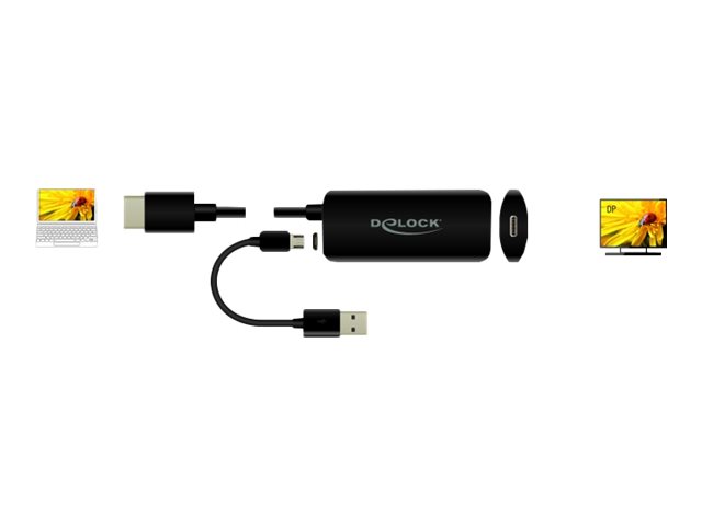 Delock Adapter HDMI-A Stecker zu USB Type-C Buchse (DP Alt Mode) 4K 60 Delock Adapter HDMI-A Stecker zu USB Type-C Buchse (DP Alt Mode) 4K 60