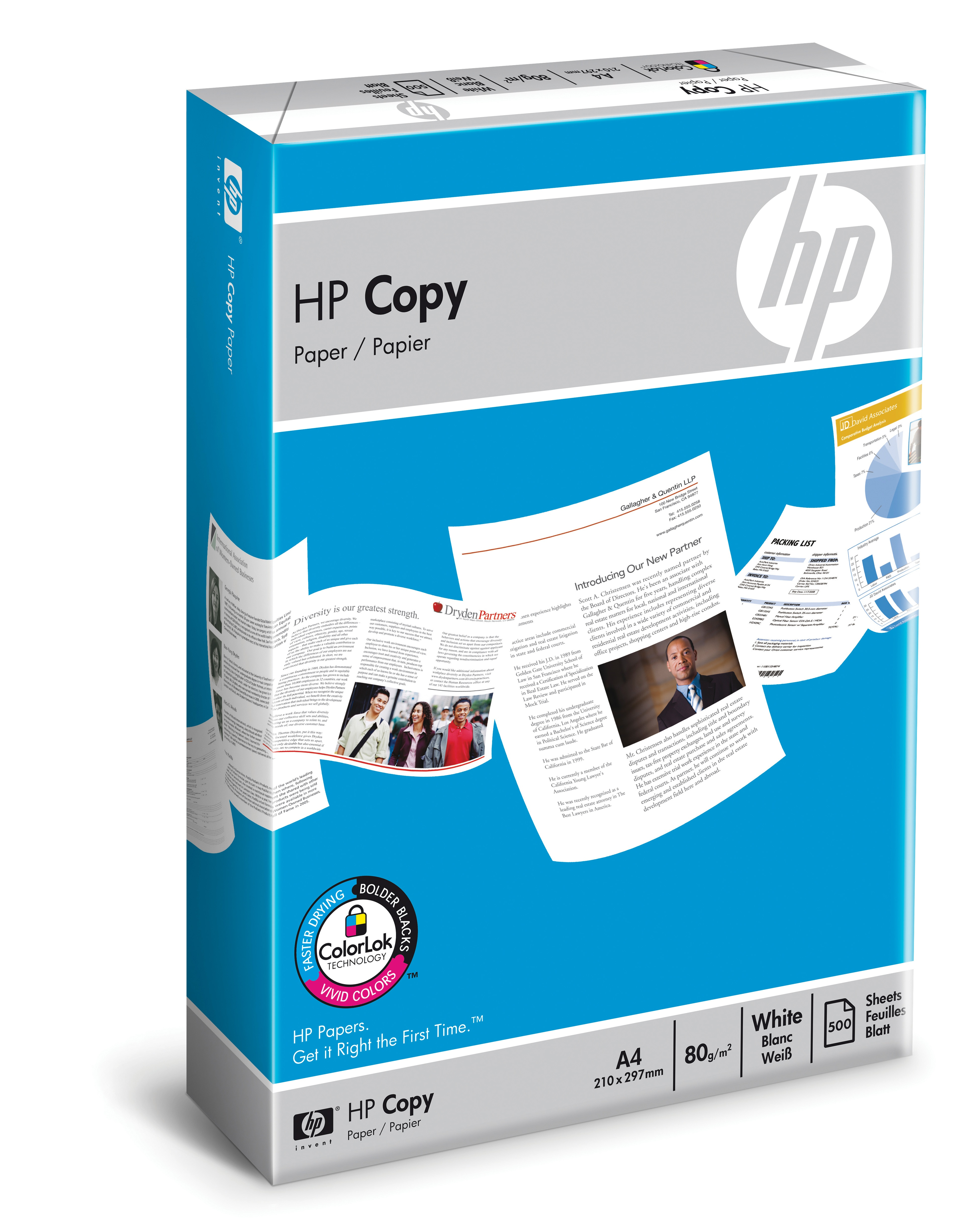 HP Kopierpapier Copy DIN A4 80 g/qm 500 Blatt