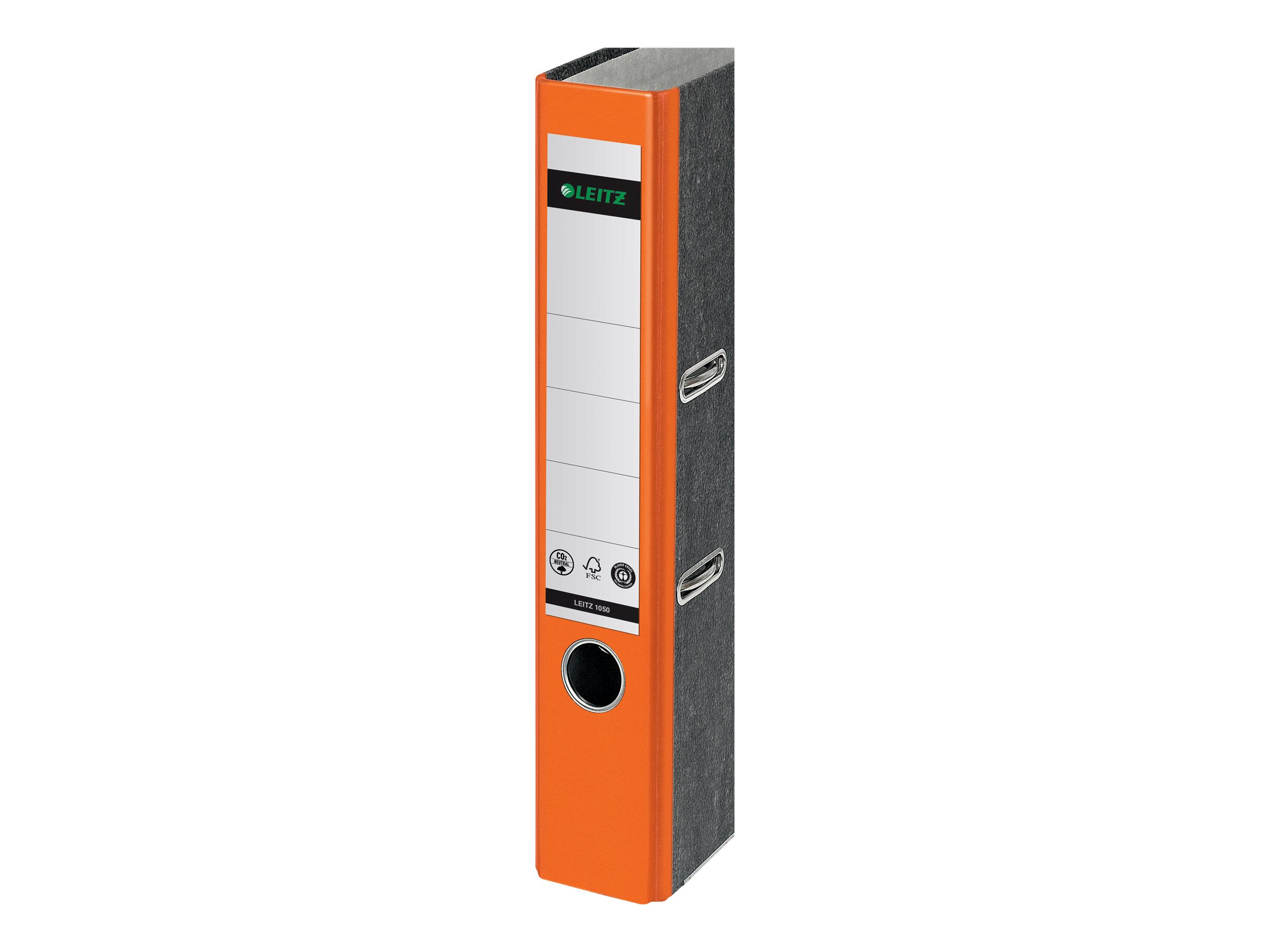 LEITZ 1050 Ordner orange marmoriert Karton 5,2 cm DIN A4 LEITZ 1050 Ordner orange marmoriert Karton 5,2 cm DIN A4
