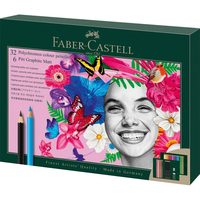 FABER-CASTELL Polychromos & Pitt Graphite Matt Malset farbsortiert, 40 St. FABER-CASTELL Polychromos & Pitt Graphite Matt Malset farbsortiert, 40 St.