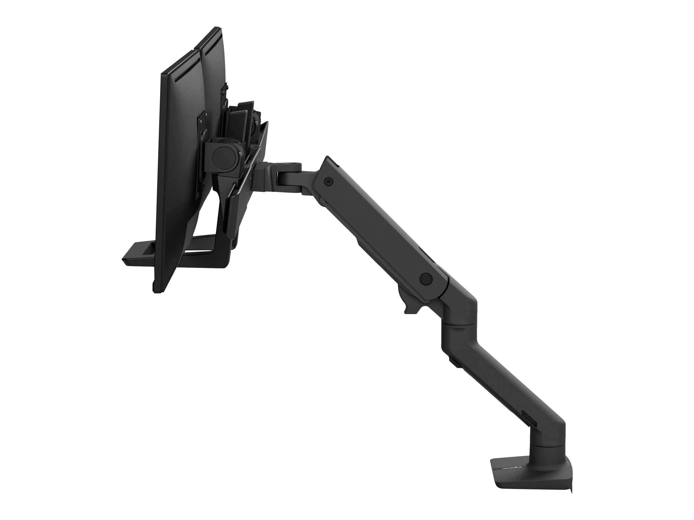 ERGOTRON HX Dual Monitor Arm in schwarzer Tischhalterung für Monitore bis 7,9kg
