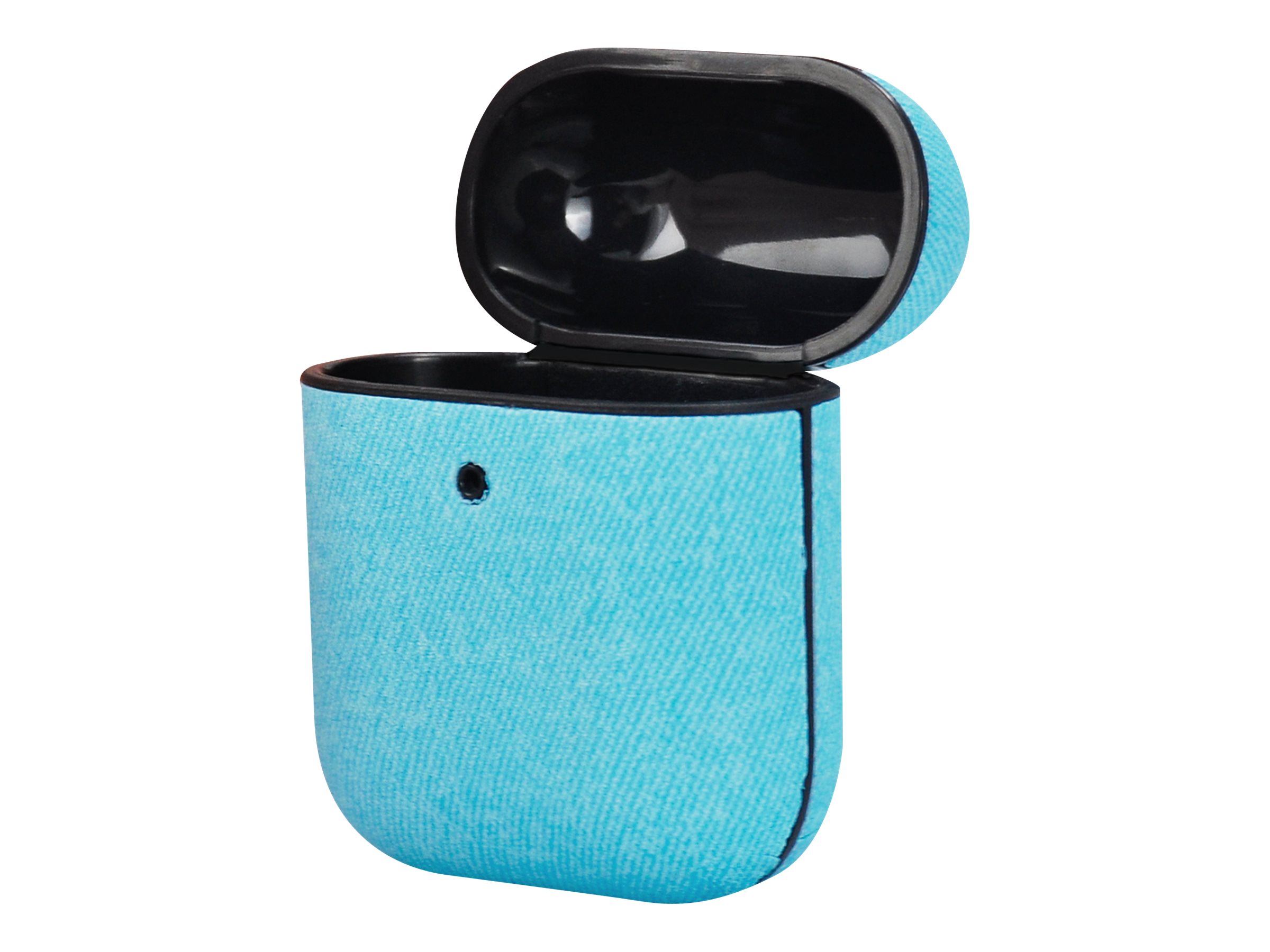 TerraTec Air Box - Tasche für Kopfhöhrer - Polycarbonat - Fabric Blue - für Apple AirPods (1. Generation, 2. Generation)