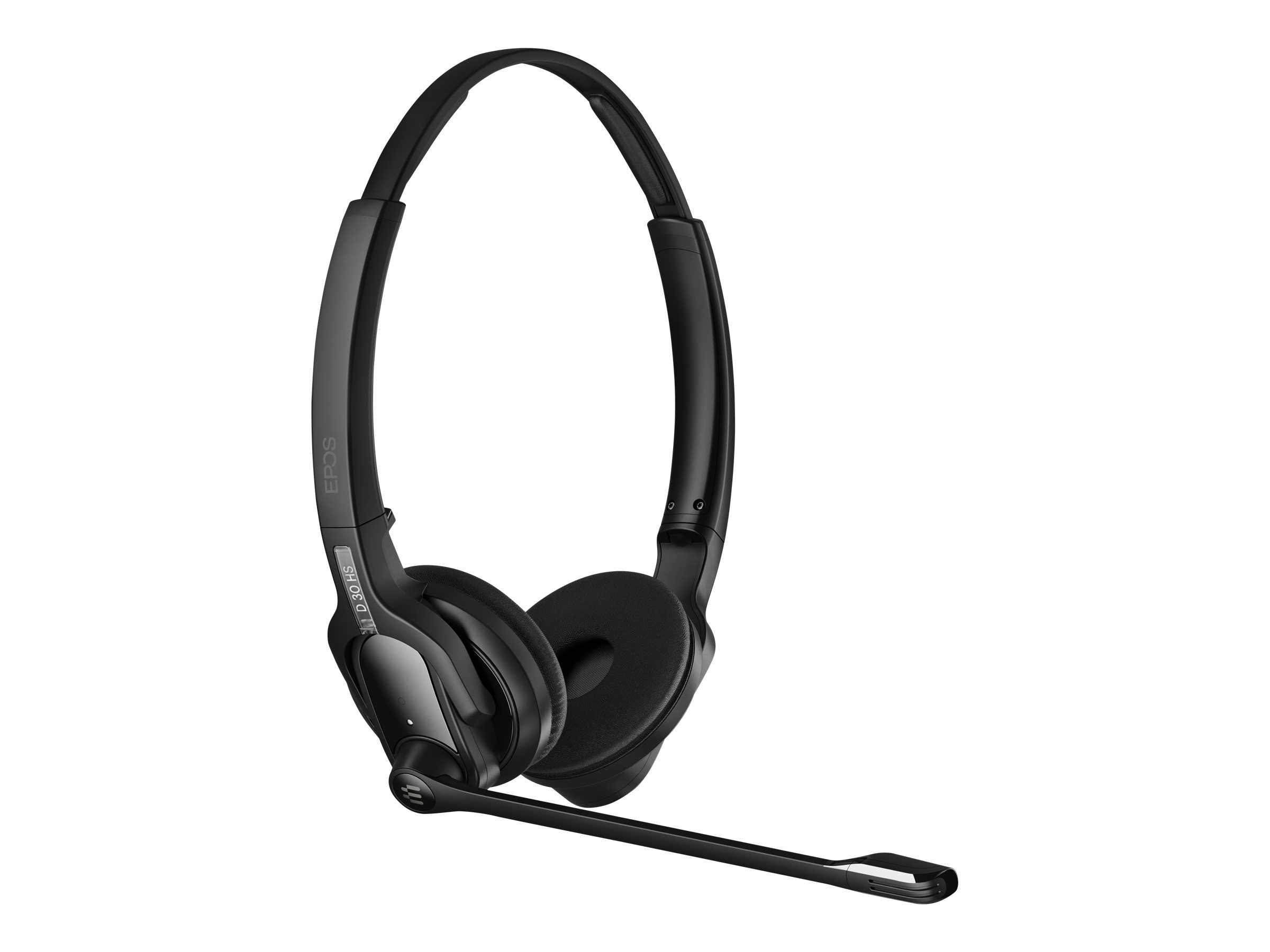 EPOS IMPACT D 30 Phone Stereo DECT-Headset für Tischtelefone mit Basis Ultra Noise Cancelling Kopfbügel inkl. Netzteil