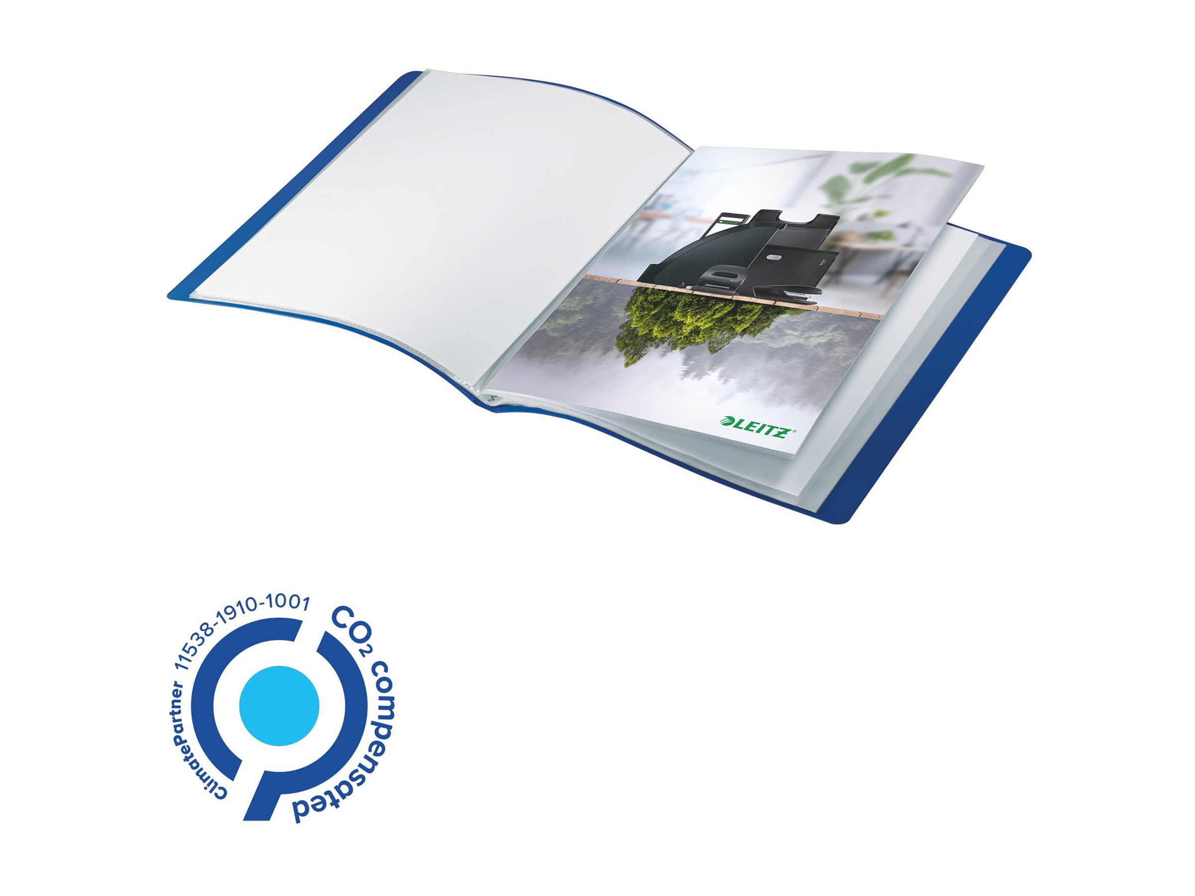 LEITZ Recycle 4676 Sichtbuch DIN A4, 20 Huellen blau
