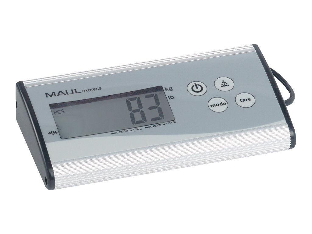 MAUL Paketwaage MAULcargo 120,0 kg silber fÃ¼r max. 120,0 kg