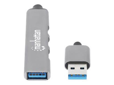 4Port USB-A Hub 3x480Mbit/s 1xGbit/s USB-A Stecker