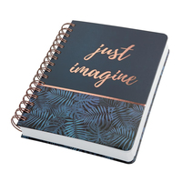 SIGEL Notizbuch mit Spirale Jolie ca DIN A5 punktkariert, dunkelblaukupfer Hardcover 240 Seiten, 1 St