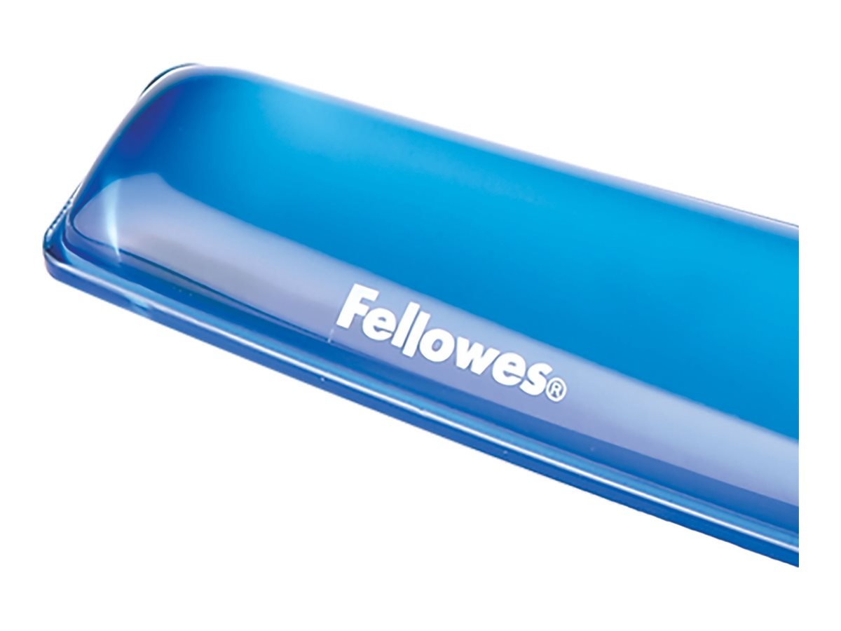 Fellowes Tastatur-Handballenauflage Crystals Gel blau