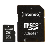 4GB microSDHC Class 10 + SD-Adapter