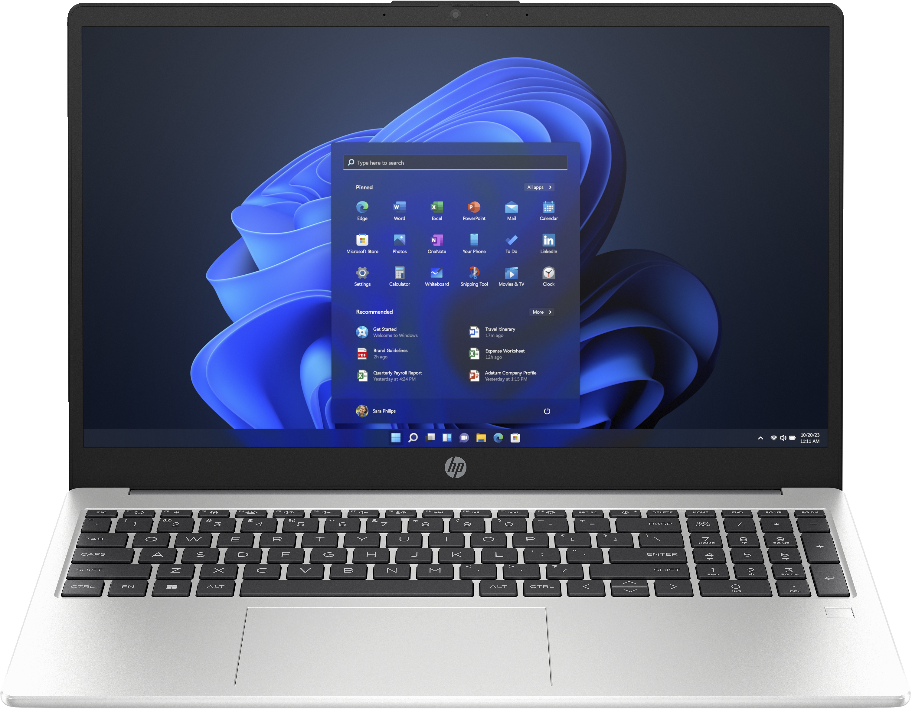 HP 250 G10 9G844ES Laptop 39,6 cm 15,6 Zoll, 16 GB RAM, 512 GB SSD, Intel Core i51334U