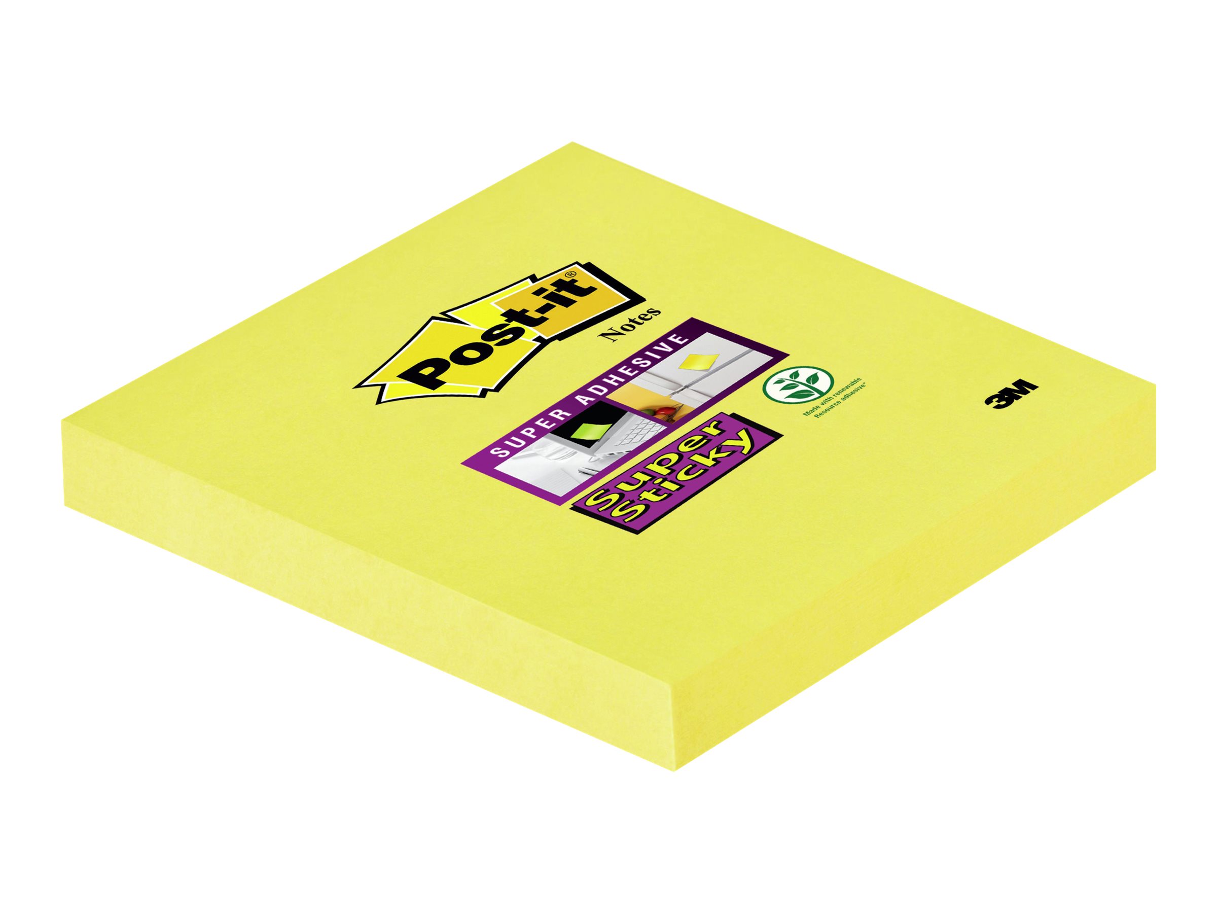 Post-it® Super Sticky Notes Haftnotizen extrastark 654-S6 gelb, 6 Bloecke Post-it® Super Sticky Notes Haftnotizen extrastark 654-S6 gelb, 6 Bloecke