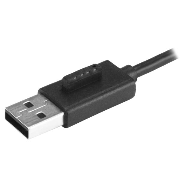STARTECHCOM 4Port Portable USB 20 Hub with Builtin Cable