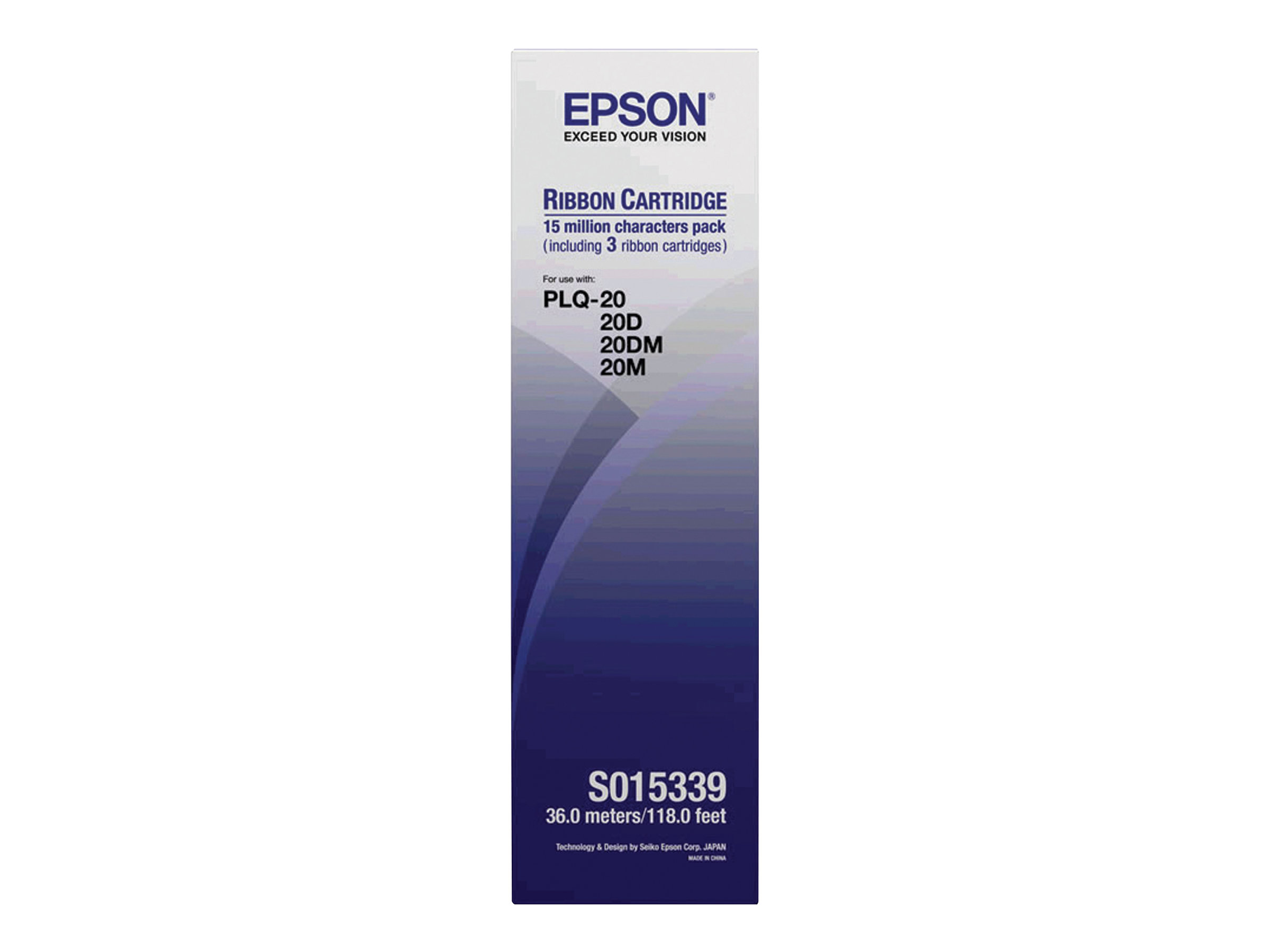 EPSON S015339 schwarz Farbbänder, 3 St. EPSON S015339 schwarz Farbbänder, 3 St.
